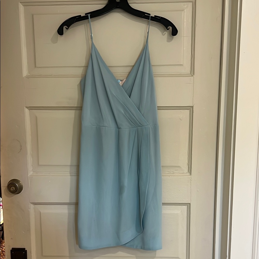 Lavender Brown Blue Green Mini Dress